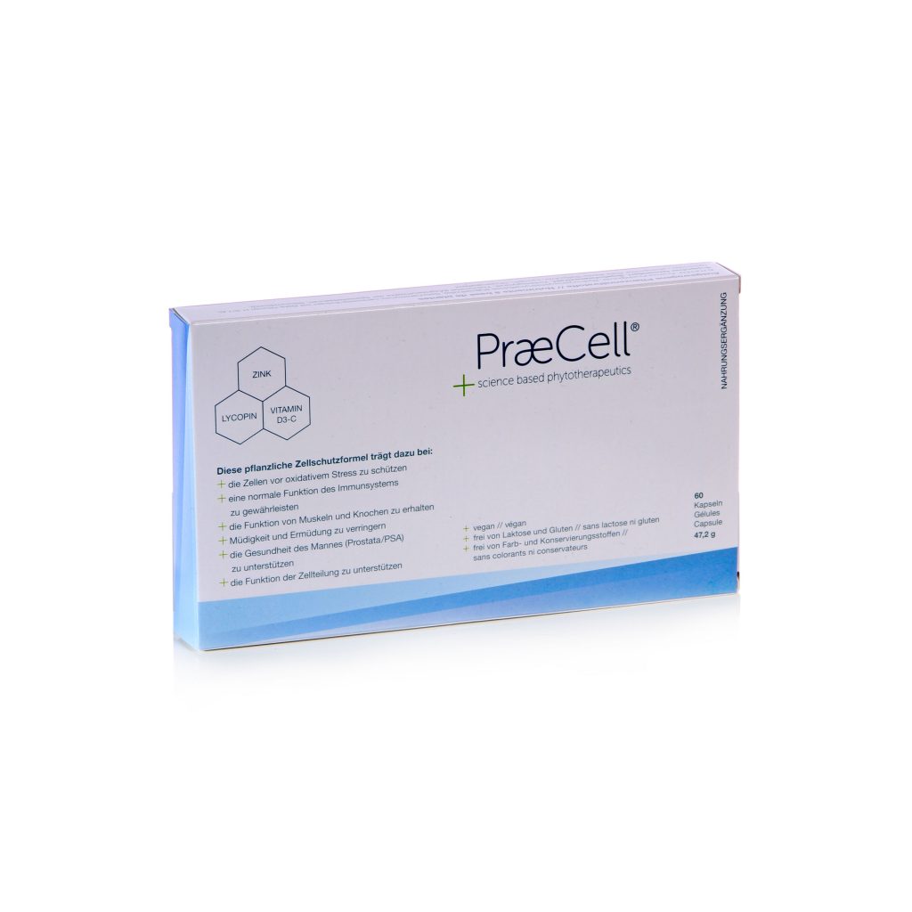 Cancer prevention PRAECELL - the healthy MAN Start TODAY