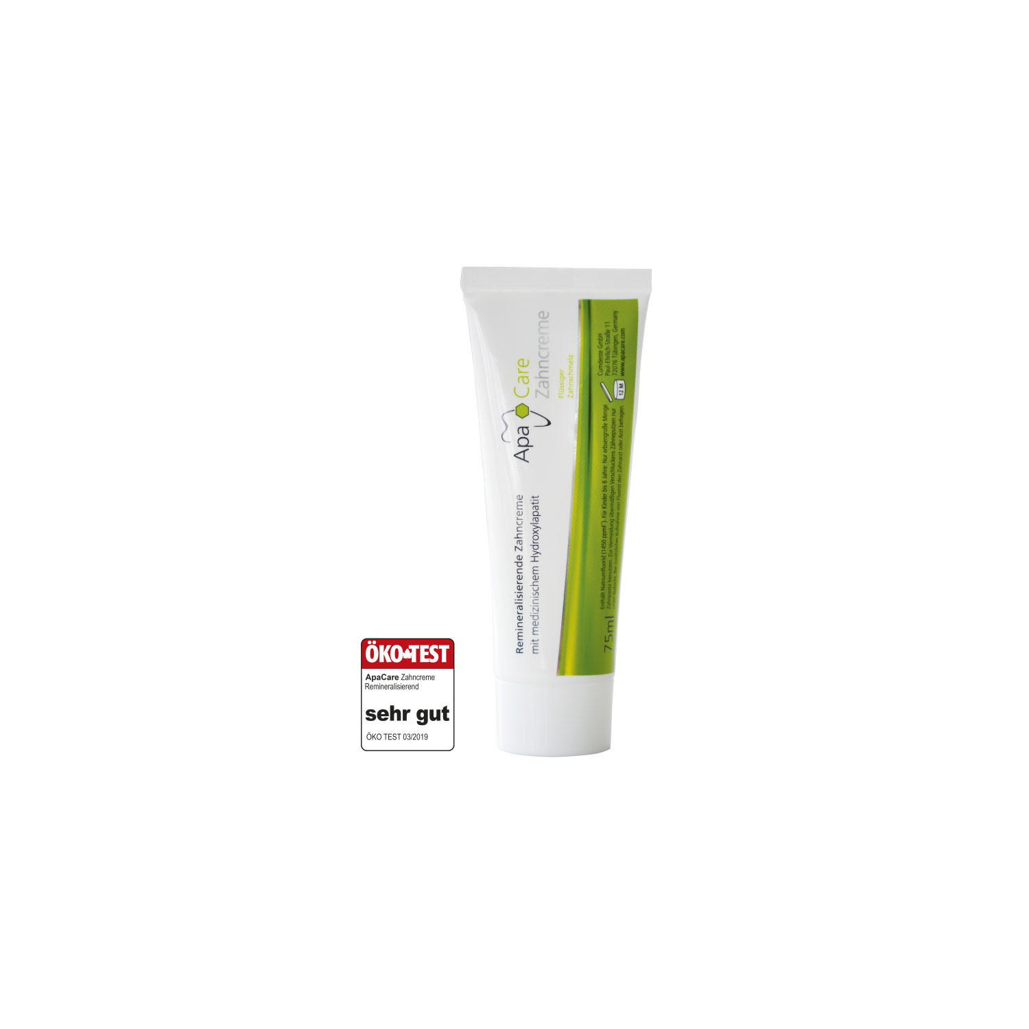 Toothpaste ApaCare ➧ online shop ♢ rated „VERY GOOD“ by ÖKOTEST